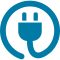 blue electric icon