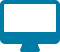 blue digital monitor icon
